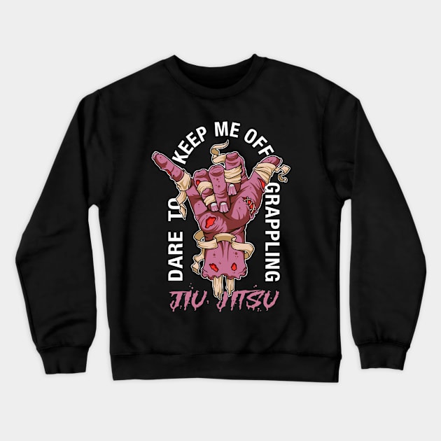 Dare to keep me off jiu-jitsu vintage pink Crewneck Sweatshirt by Slowcat13